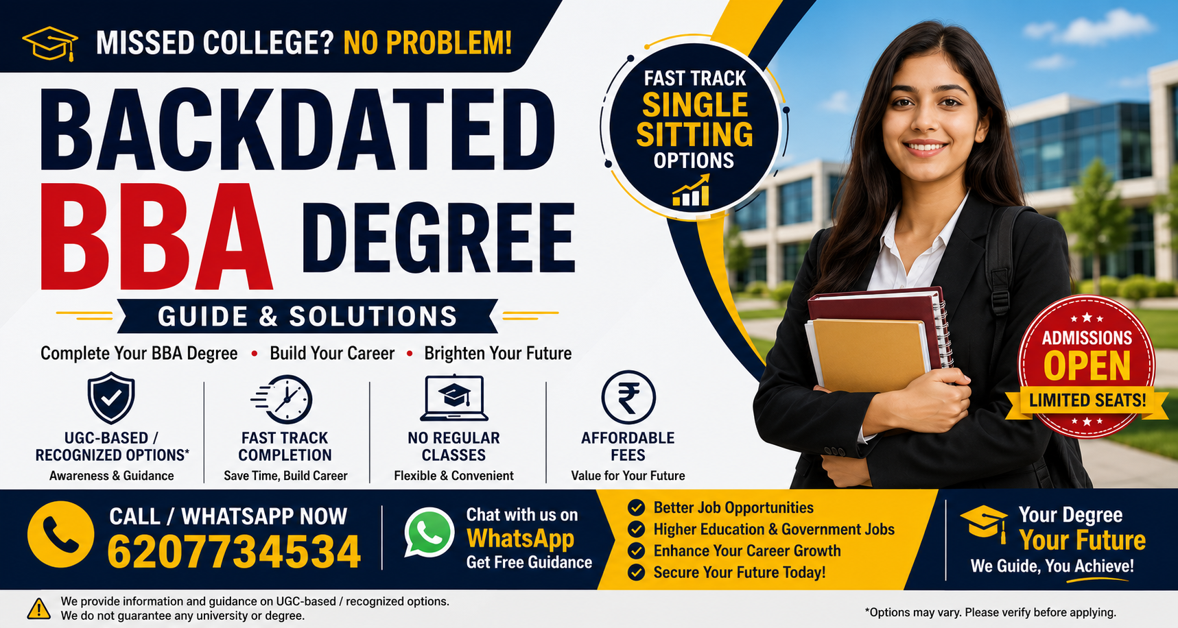 Backdated BBA Degree, Single Sitting BBA and Fast Track BBA Guide