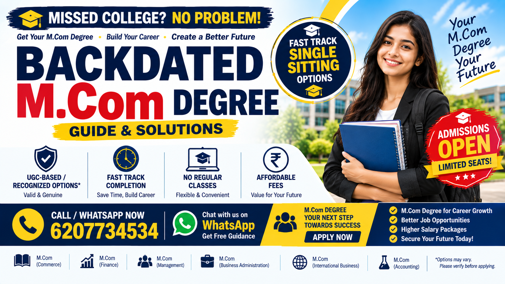 Backdated M.Com Degree awareness and verification guide