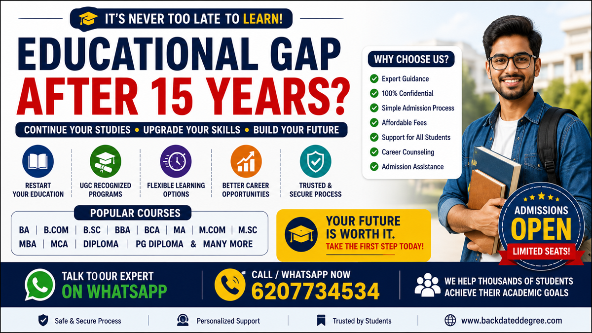 Educational Gap After 15 Years Guide