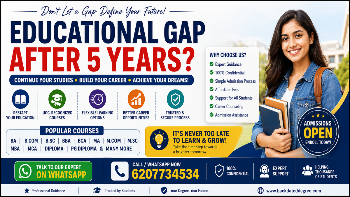 Educational Gap After 5 Years Guide