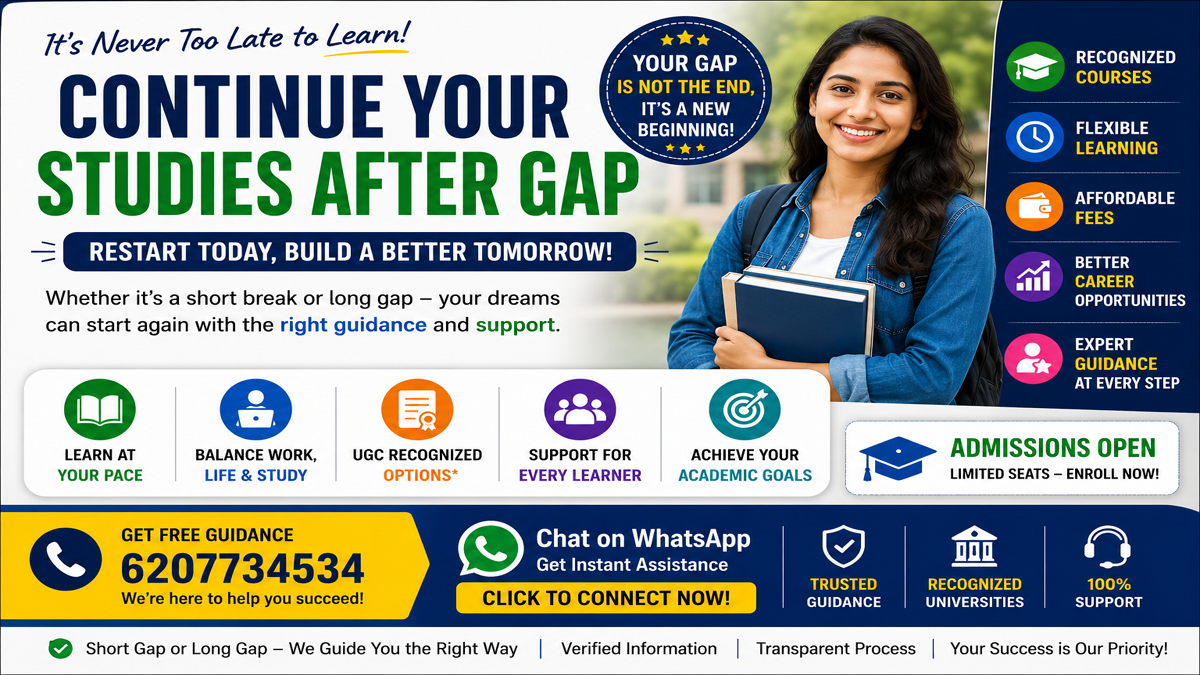 How to Continue Studies After Gap